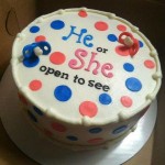Le Gender Reveal Party Cake