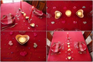Table de saint-valentin