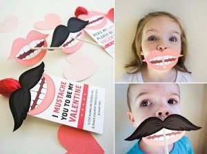 saint valentin enfant moustache 