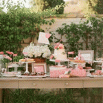 Un buffet de Baby Shower vintage